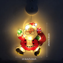 Load image into Gallery viewer, Navidad Christmas Decoration Santa Claus Elk LED Light Suction Cup Window Pendant Lamp Xmas New Year 2024 Home Decor