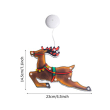 Load image into Gallery viewer, Navidad Christmas Decoration Santa Claus Elk LED Light Suction Cup Window Pendant Lamp Xmas New Year 2024 Home Decor