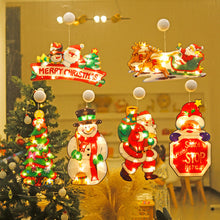 Load image into Gallery viewer, Navidad Christmas Decoration Santa Claus Elk LED Light Suction Cup Window Pendant Lamp Xmas New Year 2024 Home Decor