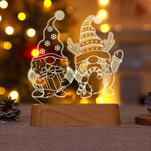 Load image into Gallery viewer, 3D Christmas Decoration Santa Claus Elk LED Night Light Decoration Bedroom Decor Fancy Lighting Xmas New Year 2024