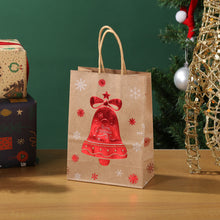 Load image into Gallery viewer, Christmas Gift Bag Christmas Kraft Paper Bags Candy Cookie Packaging Bag New Year Party for Snack Present Packing Xmas Bag