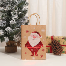 Load image into Gallery viewer, Christmas Gift Bag Christmas Kraft Paper Bags Candy Cookie Packaging Bag New Year Party for Snack Present Packing Xmas Bag