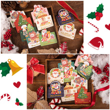Load image into Gallery viewer, 10Pcs/Lot Christmas Greeting Cards Santa Claus Snowman Gift Cards Mini Christmas Blessing Greeting Cards Xmas Postcards New Year 2024