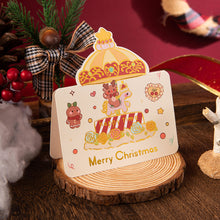Load image into Gallery viewer, 10Pcs/Lot Christmas Greeting Cards Santa Claus Snowman Gift Cards Mini Christmas Blessing Greeting Cards Xmas Postcards New Year 2024