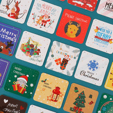 Load image into Gallery viewer, 20/24 Pcs/Lot Christmas Greeting Card Kids Mini Christmas Blessing Greeting Cards Envelope New Year Postcard Gift Card Xmas Party