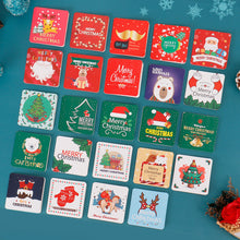 Load image into Gallery viewer, 20/24 Pcs/Lot Christmas Greeting Card Kids Mini Christmas Blessing Greeting Cards Envelope New Year Postcard Gift Card Xmas Party
