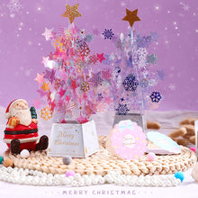 Load image into Gallery viewer, 3D Shining Bling Christmas Tree Pop Up Greeting Cards With Envelope Blessing Message Postcard For Xmas New Year Gifts
