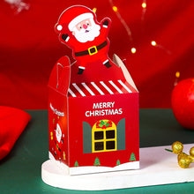 Load image into Gallery viewer, Merry Christmas Eve Apple Box Bow Ribbon Candy Case Santa Claus Gift Packaging Box Xmas New Year Party Decor Supplies