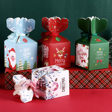 Load image into Gallery viewer, Merry Christmas Eve Apple Box Bow Ribbon Candy Case Santa Claus Gift Packaging Box Xmas New Year Party Decor Supplies