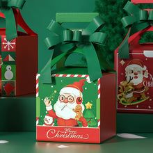 Load image into Gallery viewer, Merry Christmas Eve Apple Box Bow Ribbon Candy Case Santa Claus Gift Packaging Box Xmas New Year Party Decor Supplies