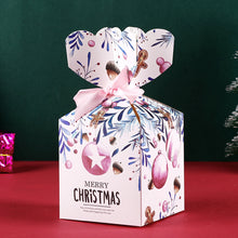 Load image into Gallery viewer, Merry Christmas Eve Apple Box Bow Ribbon Candy Case Santa Claus Gift Packaging Box Xmas New Year Party Decor Supplies
