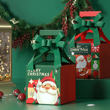 Load image into Gallery viewer, Merry Christmas Eve Apple Box Bow Ribbon Candy Case Santa Claus Gift Packaging Box Xmas New Year Party Decor Supplies
