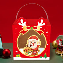 Load image into Gallery viewer, Merry Christmas Eve Apple Box Bow Ribbon Candy Case Santa Claus Gift Packaging Box Xmas New Year Party Decor Supplies