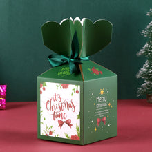 Load image into Gallery viewer, Merry Christmas Eve Apple Box Bow Ribbon Candy Case Santa Claus Gift Packaging Box Xmas New Year Party Decor Supplies