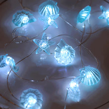 Load image into Gallery viewer, Ocean Series Seashells String Light Hanging Lamp Decorative For Party Wedding Christmas Decor Xmas Tree Ornament Holiday Lighting
