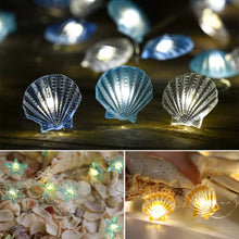 Load image into Gallery viewer, Ocean Series Seashells String Light Hanging Lamp Decorative For Party Wedding Christmas Decor Xmas Tree Ornament Holiday Lighting