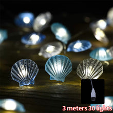 Load image into Gallery viewer, Ocean Series Seashells String Light Hanging Lamp Decorative For Party Wedding Christmas Decor Xmas Tree Ornament Holiday Lighting
