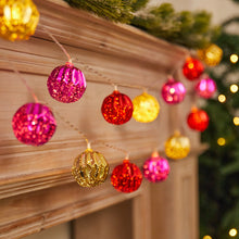 Load image into Gallery viewer, Christmas Decoration LED Light String Red Green Star Ball String Lights Christmas Tree Decoration Home Party Decor Lights