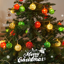 Load image into Gallery viewer, Christmas Decoration LED Light String Red Green Star Ball String Lights Christmas Tree Decoration Home Party Decor Lights