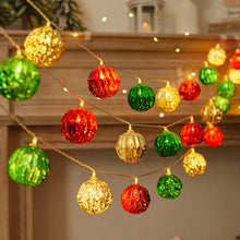 Load image into Gallery viewer, Christmas Decoration LED Light String Red Green Star Ball String Lights Christmas Tree Decoration Home Party Decor Lights