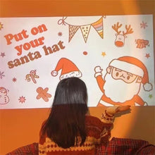 Load image into Gallery viewer, Christmas Projection Lamp Background Projector Night Light Photo Prop Wall Lights Christmas Party Decoration Bedroom Decor Happy New Year