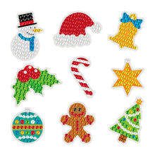 Load image into Gallery viewer, Kids Diamond Painting Stickers Kits Creative DIY Art Craft Paint by Numbers Diamonds Christmas Tree Decoration Home Xmas Decor