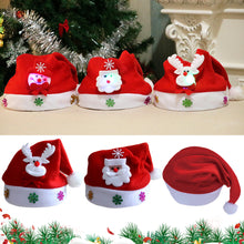 Load image into Gallery viewer, Christmas Hat with LED Light Adult Kids Knitted Soft Beanie Santa Hat New Year Party Kids Gift Navidad Noel Xmas Decoration