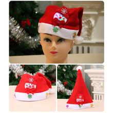 Load image into Gallery viewer, Christmas Hat with LED Light Adult Kids Knitted Soft Beanie Santa Hat New Year Party Kids Gift Navidad Noel Xmas Decoration