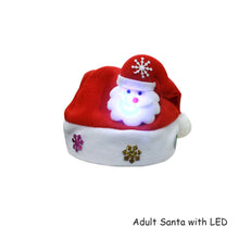 Load image into Gallery viewer, Christmas Hat with LED Light Adult Kids Knitted Soft Beanie Santa Hat New Year Party Kids Gift Navidad Noel Xmas Decoration
