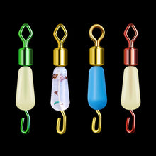 Load image into Gallery viewer, 100PCS Anti-Entanglement Silicone Fast Sub Line Clip Clamp Strong Tension Rhomboid Open Eight Ring Connector Fishing Accessories