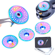 Load image into Gallery viewer, 1 Set Bike Titanium Alloy Light Weight Flat Head Waterproof Bowl Set Cover Cover Set Dazzling Screw Bike Accessories