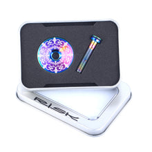 Load image into Gallery viewer, 1 Set Bike Titanium Alloy Light Weight Flat Head Waterproof Bowl Set Cover Cover Set Dazzling Screw Bike Accessories