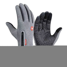 Load image into Gallery viewer, 1Pair Full Finger Plus Fleece Warm Gloves Autumn Winter Waterproof Cold-Proof Cycling Driving Mountaineering Outdoor Gloves With Touch Screen