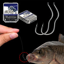 Load image into Gallery viewer, 12PCS Three Bend Hook High Carbon Steel Automatic Rollover Hook Anti-Blurting Sharp Barbed Carassius Carp Fishing Hook
