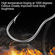 Load image into Gallery viewer, 12PCS Three Bend Hook High Carbon Steel Automatic Rollover Hook Anti-Blurting Sharp Barbed Carassius Carp Fishing Hook
