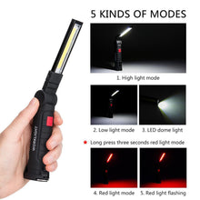 Load image into Gallery viewer, USB Multi-Function COB Repair Work Light Foldable Magnet Repair Led Flashlight Suspension Car Repair Tent Lamp