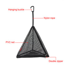 Load image into Gallery viewer, 1PC Triangle Hanging Net Bag PVC Folding Storage Net Camping Hanging Package Outdoor Picnic Supplies