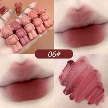 Load image into Gallery viewer, 6 Colors Matte Velvet Keychain Lip Gloss Waterproof Non-fading Long Lasting Lip Glaze Lip Makeup Cosmetics