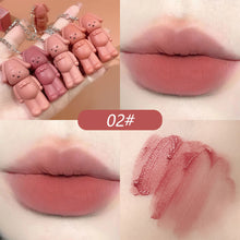 Load image into Gallery viewer, 6 Colors Matte Velvet Keychain Lip Gloss Waterproof Non-fading Long Lasting Lip Glaze Lip Makeup Cosmetics