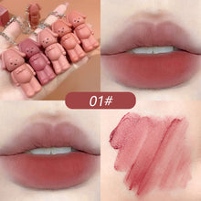 Load image into Gallery viewer, 6 Colors Matte Velvet Keychain Lip Gloss Waterproof Non-fading Long Lasting Lip Glaze Lip Makeup Cosmetics