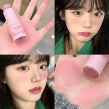 Load image into Gallery viewer, Waterproof Brightening Blusher Stick Refreshing Moisturizing Dual Use Natural Long-lasting Stereoscopic Blusher Face Makeup