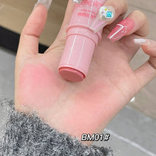 Load image into Gallery viewer, Waterproof Brightening Blusher Stick Refreshing Moisturizing Dual Use Natural Long-lasting Stereoscopic Blusher Face Makeup