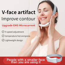 Load image into Gallery viewer, EMS Microcurrent Facial Massager Rechargeable Hot Compress Vibration Lifting Tightening Skin Face Beauty Instrument