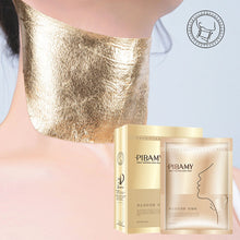 Load image into Gallery viewer, 10pcs/box Gold Neck Mask Fading Neck Line Hydrating Moisturizing Nourishing Tightening Neck Mask Neck Care