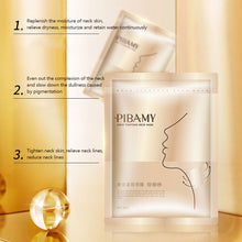 Load image into Gallery viewer, 10pcs/box Gold Neck Mask Fading Neck Line Hydrating Moisturizing Nourishing Tightening Neck Mask Neck Care
