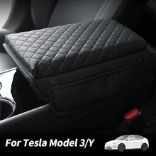 Load image into Gallery viewer, Car Console Cover Armrest Cushion Scratch Protector Resistant Leather Center Accessory For Tesla Model 3 Model Y