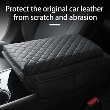 Load image into Gallery viewer, Car Console Cover Armrest Cushion Scratch Protector Resistant Leather Center Accessory For Tesla Model 3 Model Y