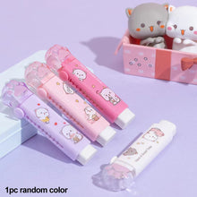 Load image into Gallery viewer, Cute Cartoon Push-Pull Pencil Eraser Rubber Kids Children Drawing Writing Wiping Stationery Christmas Gift School Supplies