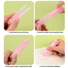 Load image into Gallery viewer, Cute Cartoon Push-Pull Pencil Eraser Rubber Kids Children Drawing Writing Wiping Stationery Christmas Gift School Supplies