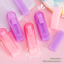 Load image into Gallery viewer, Cute Jelly Color Push-Pull Pencil Eraser Rubber Kids Children Drawing Writing Wiping Stationery Christmas Gift School Supplies